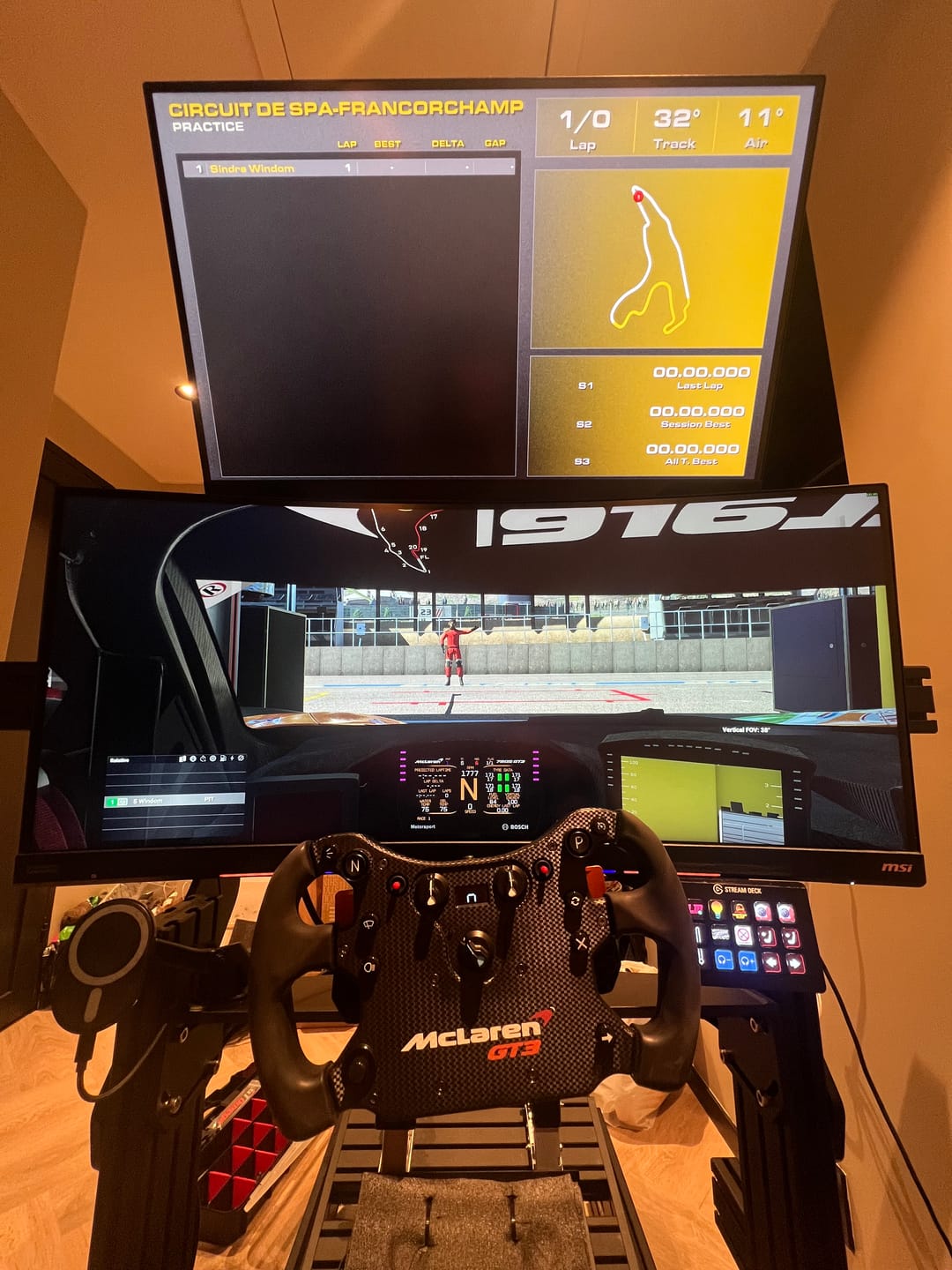 Customer photo review of PRIME Integrated Monitor Mount