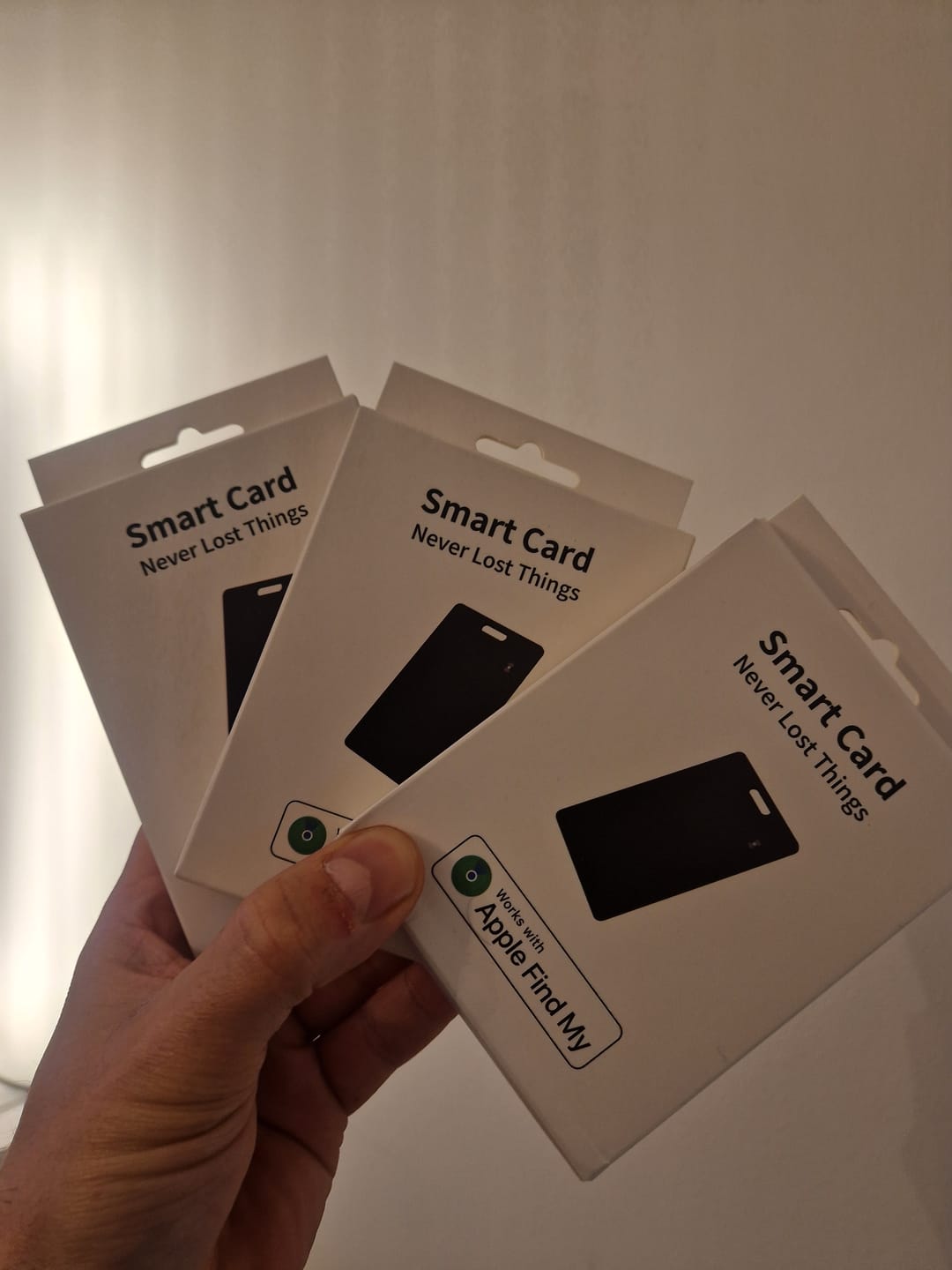 Customer photo review of SmartCard® – Spårningskort för iPhone & Android
