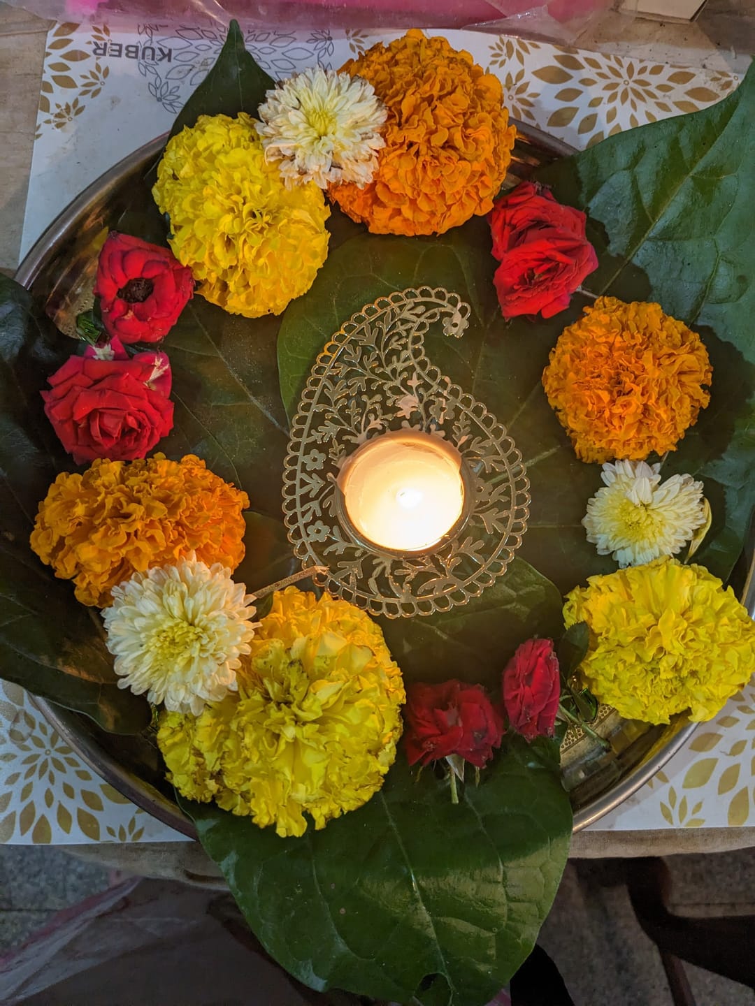 Customer photo review of Paisley Aura Tealight Holder - Set of Two