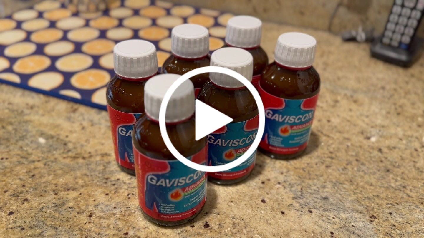 Customer video review of Gaviscon Advance Peppermint Flavour Oral Suspension, 250ml 6 Pack