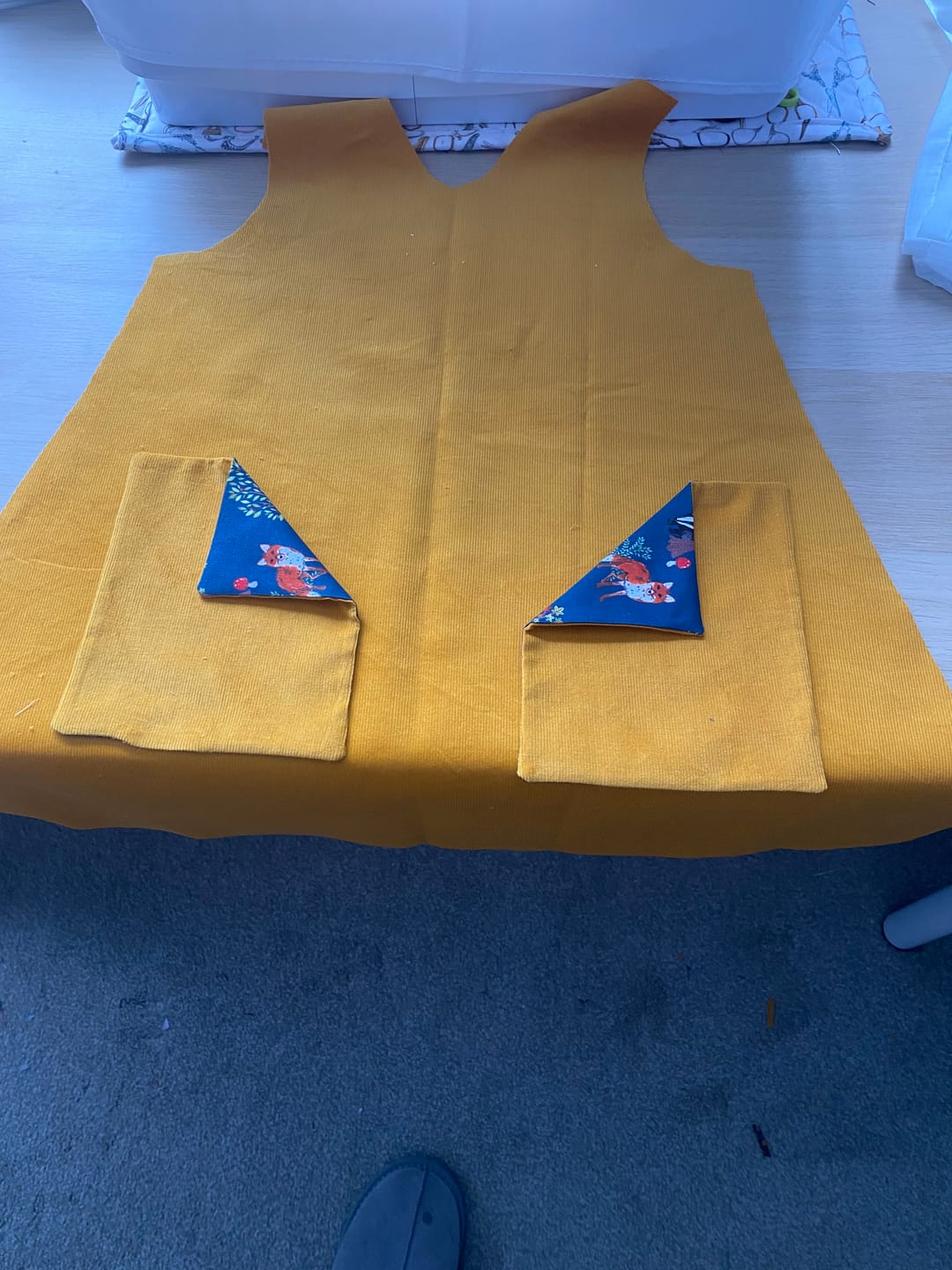 Customer photo review of Plain Needlecord Fabric