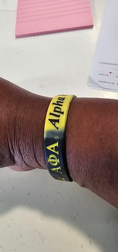 Customer photo review of ALPHA SILICONE BRACELET