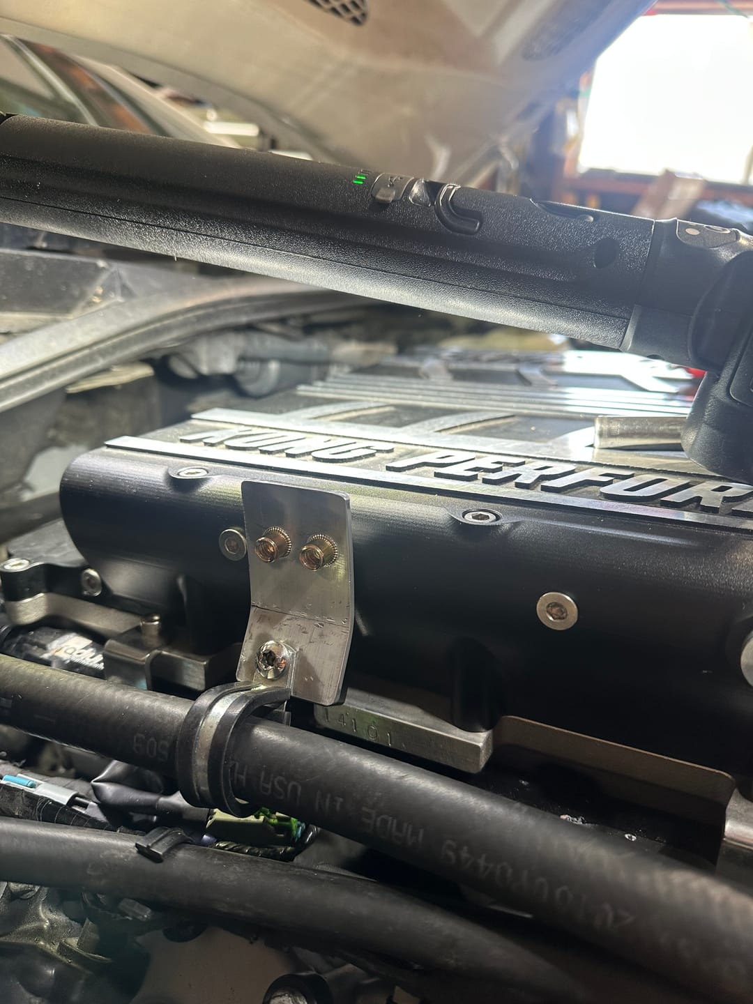 Customer photo review of Motion Raceworks LS DIY Steam Vent Coolant Crossover Kit