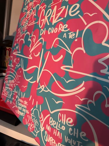 Customer photo review of Stampa su Cartoncino - un po' scomodo