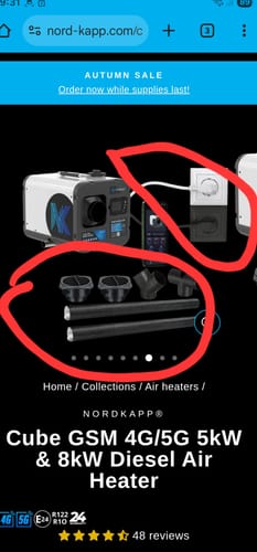 Customer photo review of Cube GSM 4G/﻿5G 5kW & 8kW Diesel Air Heater