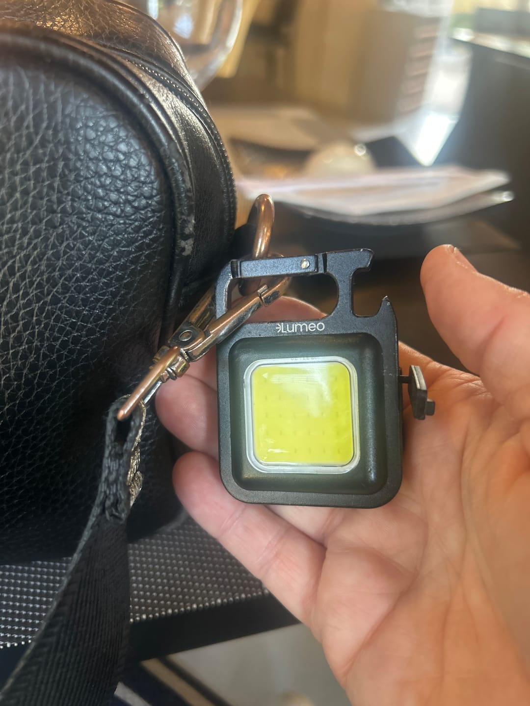 Customer photo review of Lumeo Pro BrightBuddy Keychain Light (FREE GIFT)