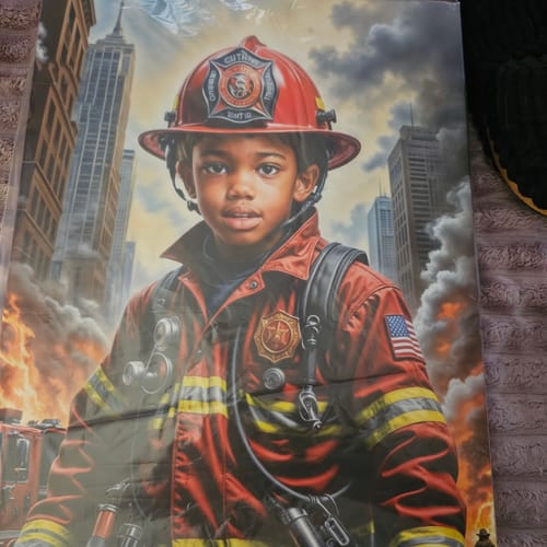 Customer photo review of The Firefighter Hero