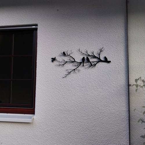 Customer photo review of Décoration murale en métal moderne - Oiseaux sur branche (V.02)