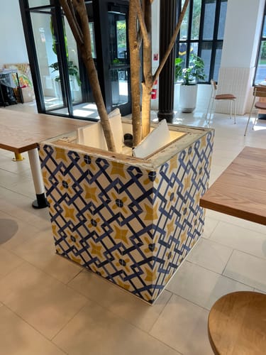 Gazebo Summer 8 Square Cement Tile