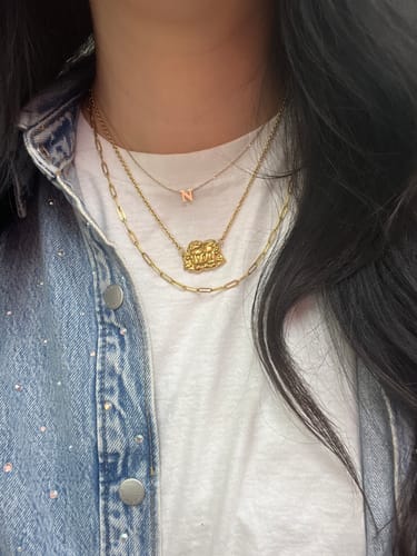Customer photo review of Paperclip Chain Gold