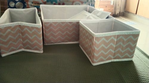 Customer photo review of Qoolish 6-Pack Drawer Organizers: Tidy-Up Your Space in Style! (Available in 10 Colors)