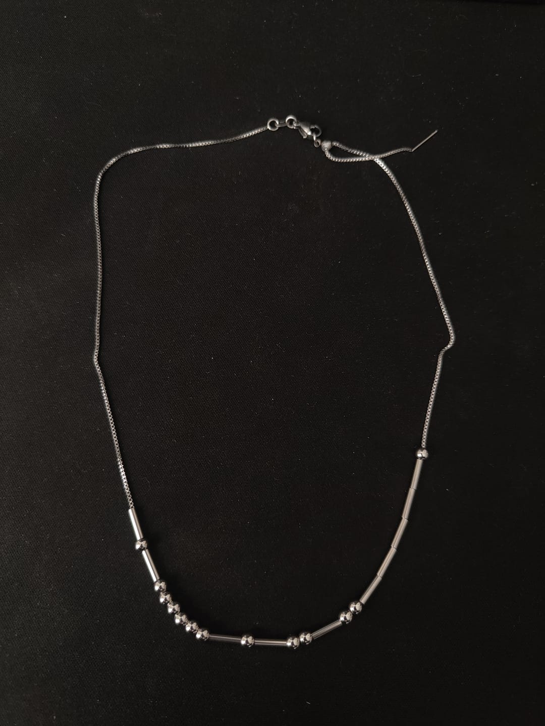 Customer photo review of Collier en code Morse