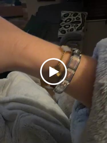 Customer video review of Celine Silver Clover Bracelet