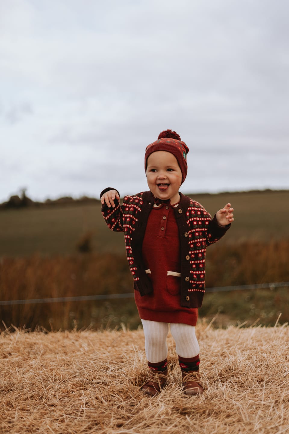 Customer photo review of Ginger Knitted Collar Dress