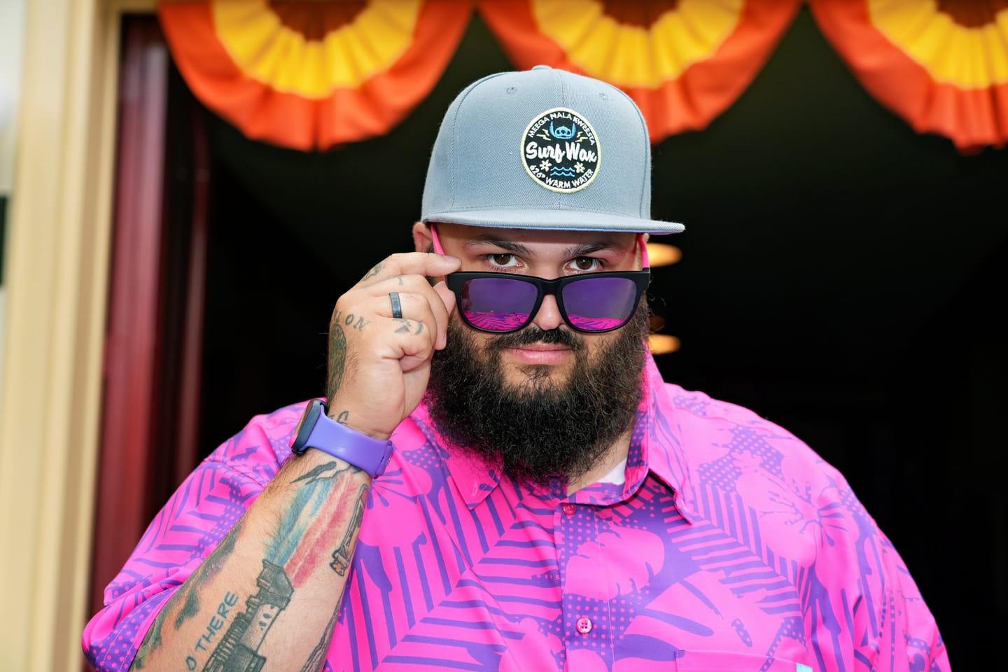 Customer photo review of Electric Pink Cabana Shades