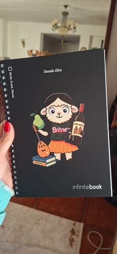 Customer photo review of Infinitebook Plain A5 Black