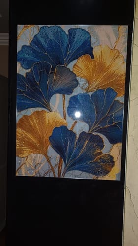Customer photo review of 5D Diamond Painting – Ginkgo-Blätter