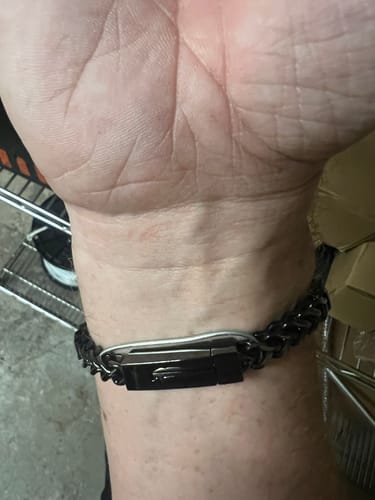 Customer photo review of Franco Link ID Urn Bracelet | 6MM