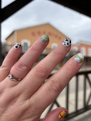 Customer photo review of Toy Story | Nail Polish Wrap