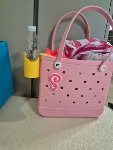 Customer photo review of Extra Large EVA Waterproof Beach Bag – Lightweight, Durable & Stylish Tote for Everyday Use