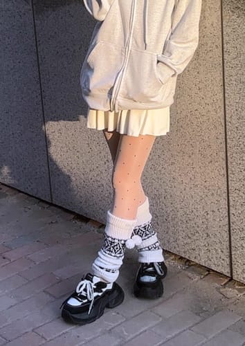 Customer photo review of Fair Isle Knitted Socks