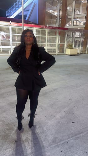 Customer photo review of Suiting Double-Breasted Blazer