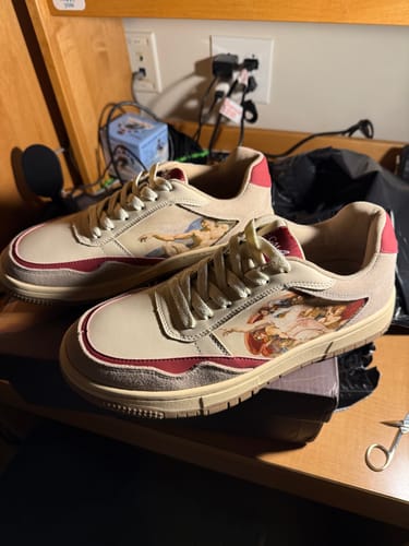 Customer photo review of The Creation of Adam Sneakers