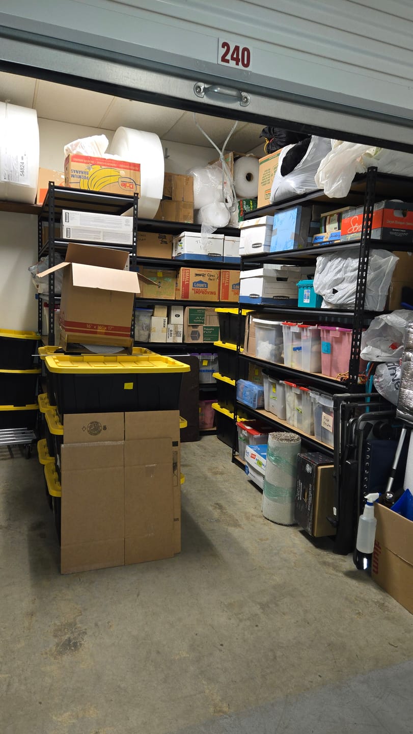 Customer photo review of REIBII 60"W x 24"D Heavy Duty Garage Storage Shelves, 3000 lbs Adjustable Storage Rack for Large Bins, Tools, Basement, Warehouse, Workshop & Commercial Storage