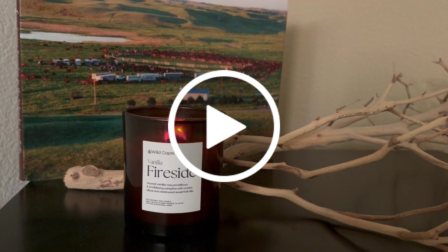 Customer video review of Vanilla Fireside Candle