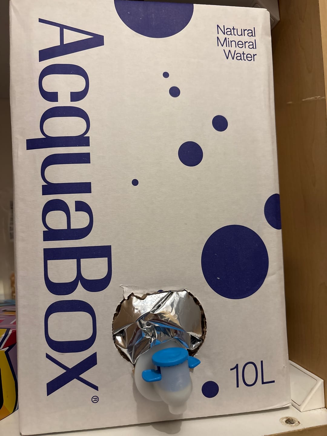 Customer photo review of AcquaBox 10L Mineral Water Bag-in-Box with Tap By Mountain Falls