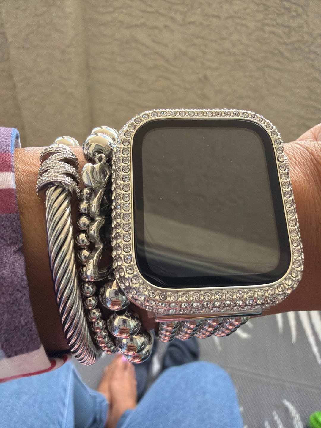 Customer photo review of Brooklyn Stainless Steel Bracelet Stack