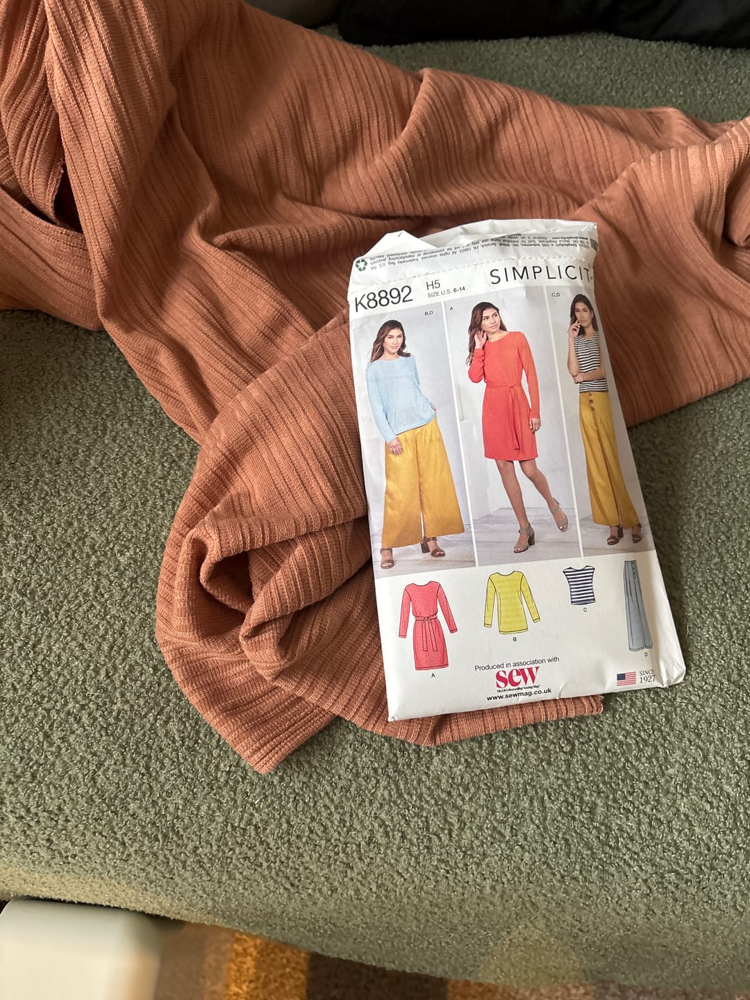 Customer photo review of Linear Flow Jersey Fabric