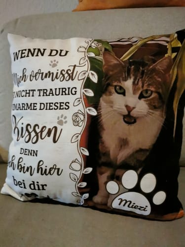 Customer photo review of Seelentröster - Individuelles Kissen