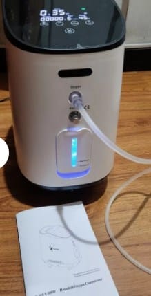 Customer photo review of VARON 1-8L/min Home Oxygen Concentrator VH-2 PRO