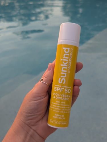 Customer photo review of Sunkind SPF 50 Mineral Sunscreen – Pre Summer 2-Pack