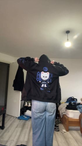 Customer photo review of KPOP KARMA 2025 Printed Zip Up Hoodie
