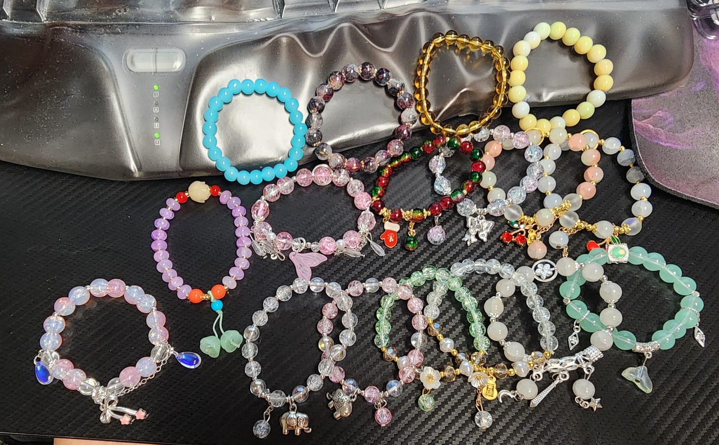 Customer photo review of A-Mystery Bracelet Blind Bags – 1–5 Surprise Beaded Bracelets & Charms