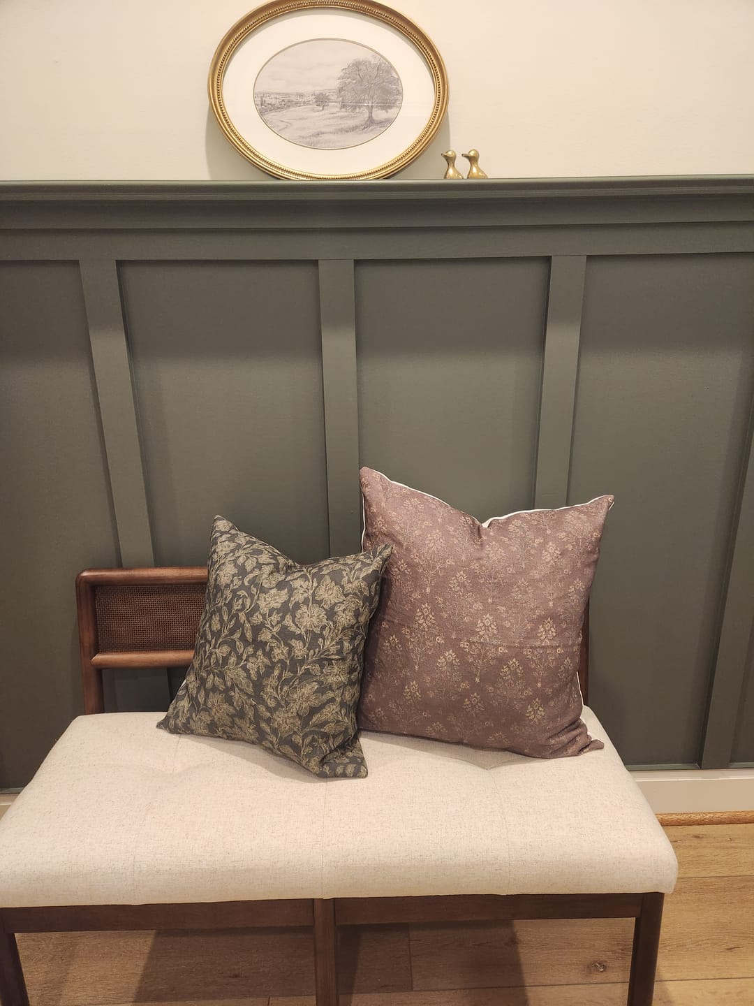 Customer photo review of Bordeaux in Linen - 18" | 20" |  22"