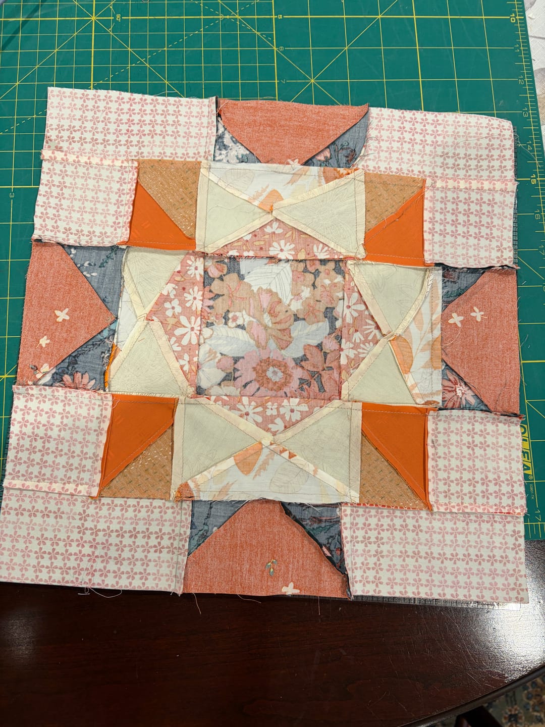 Customer photo review of Art Gallery Grace Table Runner Pattern Kit