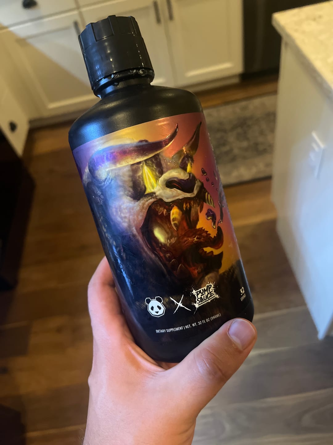 Customer photo review of Panda Supps X Pump Sauce Collaboration Liquid Pre Workout - PANDA SAUCE (Grape Lemonade)