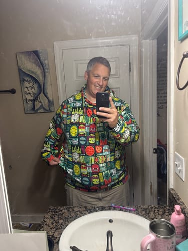 Customer photo review of Teenage Mutant Ninja Turtles "Tiki Turtles 2.0" – Performance Hoodie