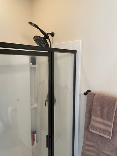 Customer photo review of 3-Spray Dual Shower Head Set