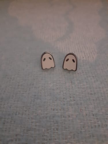 Customer photo review of Ghost Earrings