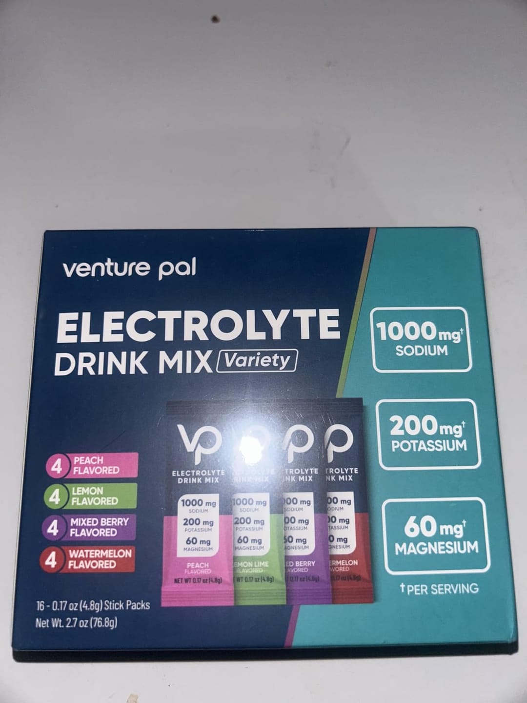 Customer photo review of High Sodium Sugar-Free Electrolyte Powder Packets - 16 Sticks
