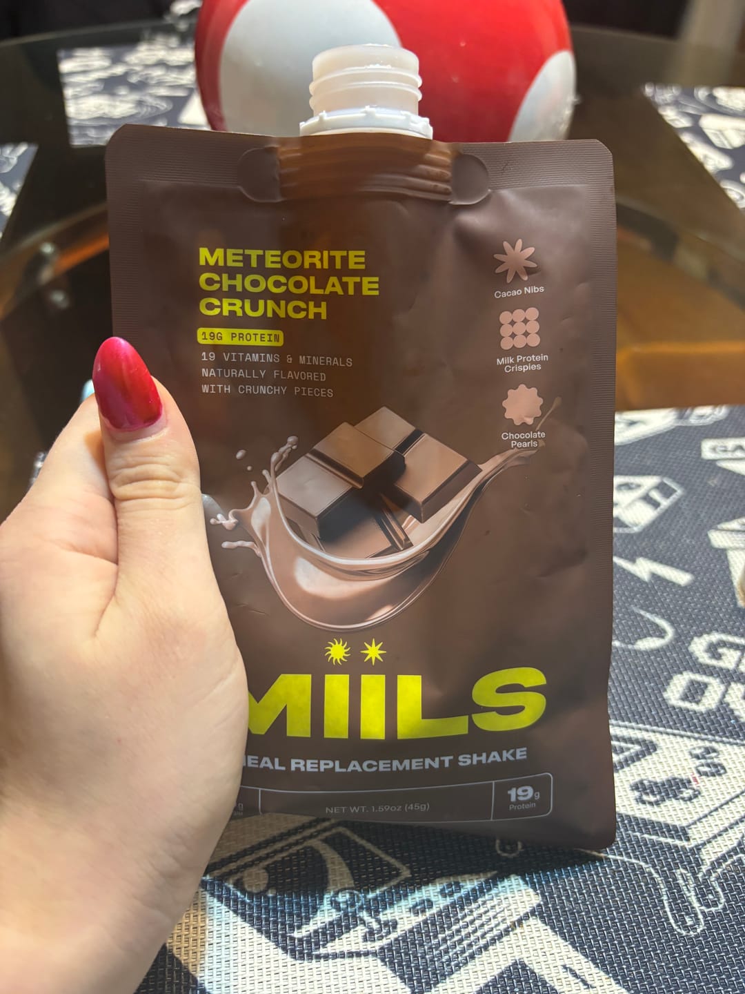 Customer photo review of METEORITE CHOCOLATE CRUNCH