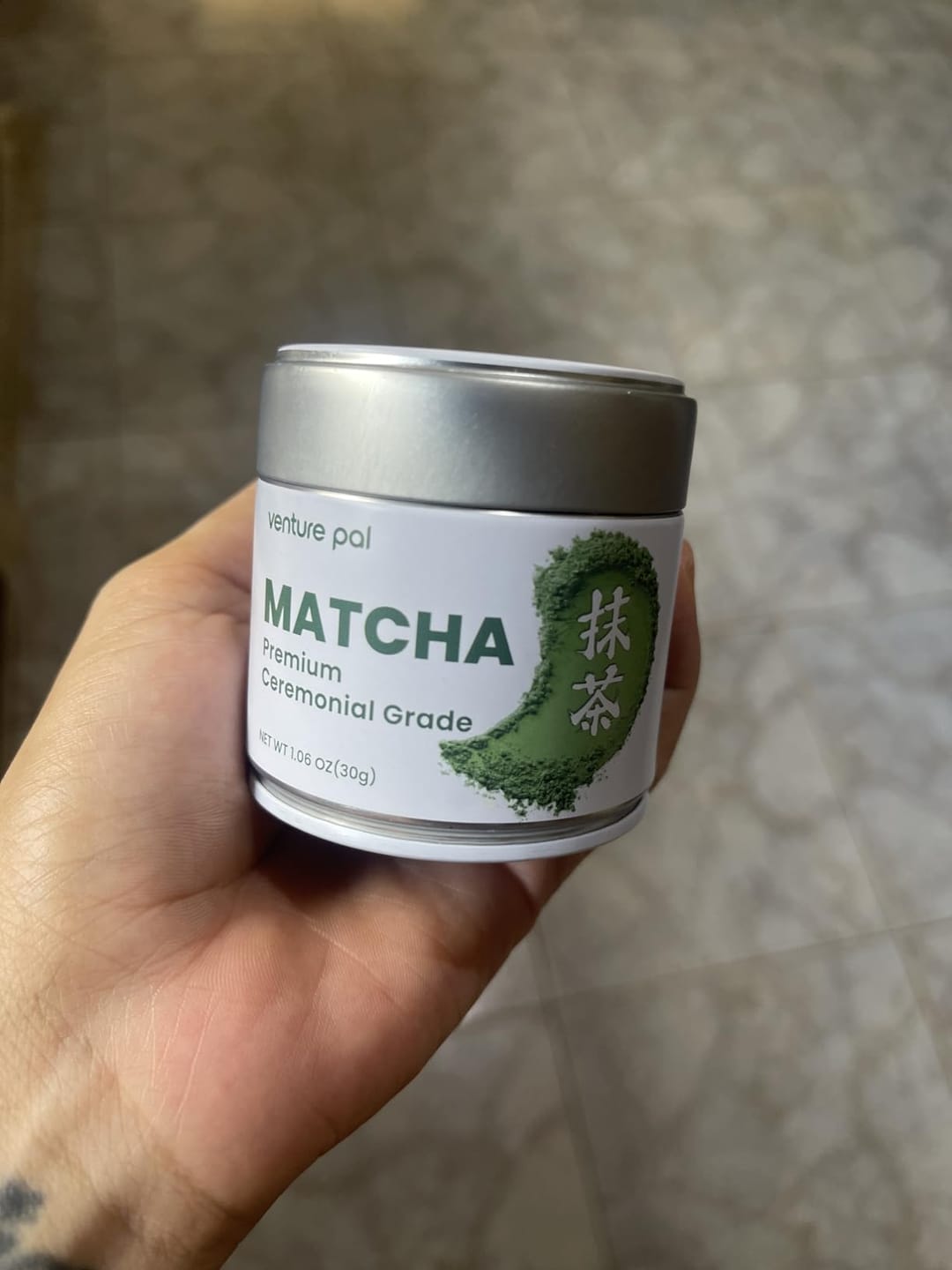 Customer photo review of Ceremonial Grade Matcha Powder - 30g/1.06oz