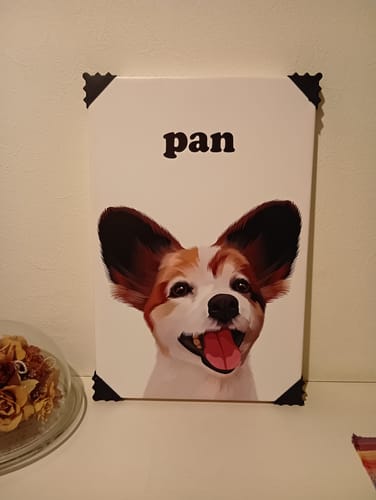 Customer photo review of Petcanva©オーダーメイド ペット似顔絵