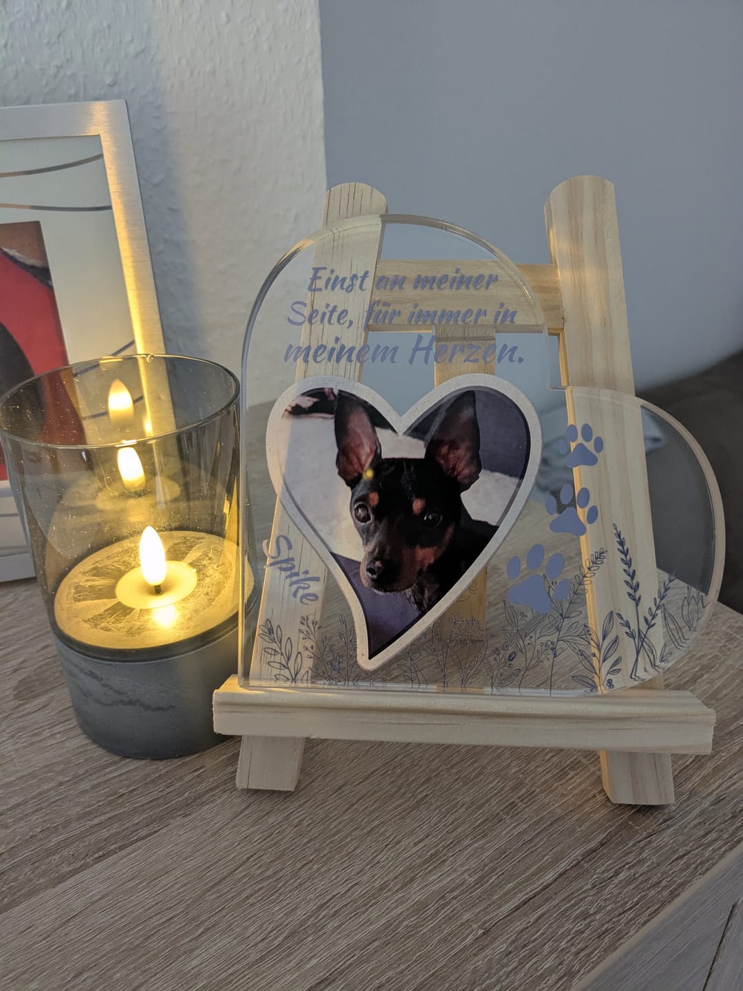 Customer photo review of Einst an meiner Seite - Individuelles Glasherz