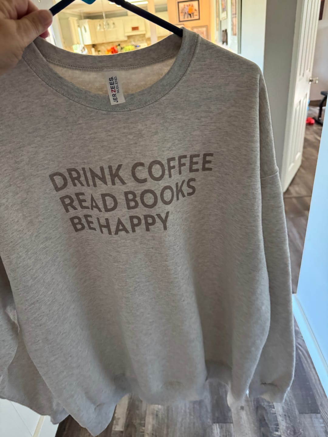 Customer photo review of Drink Coffee Read Books Be Happy