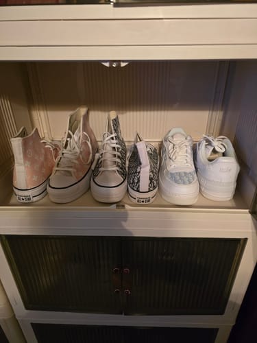 Customer photo review of Pink Monogram Chuck Low